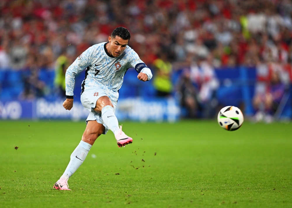 أرقام كريستيانو رونالدو بالشوط الأول من مباراة البرتغال وجورجيا