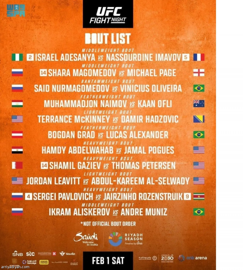 Ufc %d9%81%d8%a8%d8%b1%d8%a7%d9%8a%d8%b1 %d9%85%d9%88%d8%b9%d8%af %d9%86%d8%b2%d8%a7%d9%84%d8%a7%d8%aa %d9%85%d9%88%d8%b3%d9%85 %d8%a7%d9%84%d8%b1%d9%8a%d8%a7%d8%b6