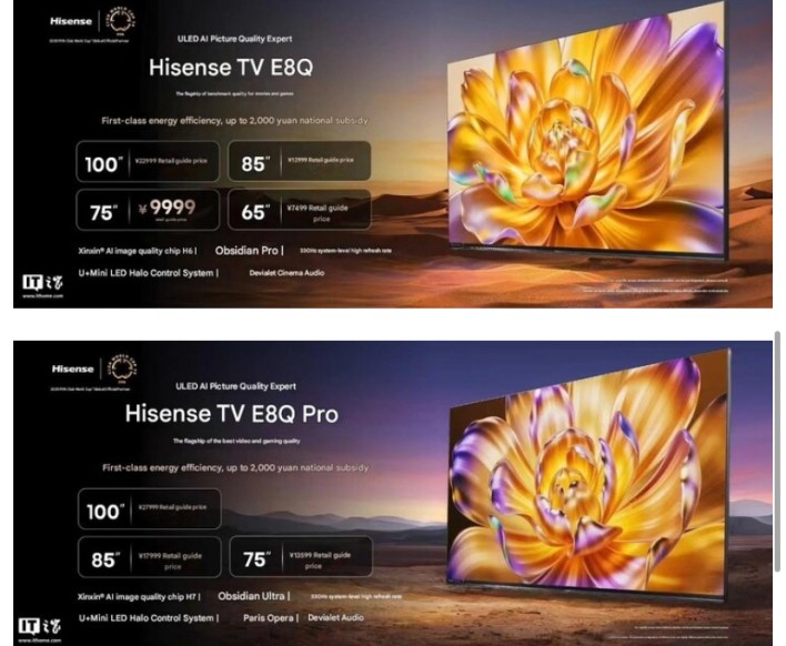 Hisense %d8%aa%d9%83%d8%b4%d9%81 %d8%b9%d9%86 %d8%a3%d8%ac%d9%87%d8%b2%d8%a9 E8q %d9%88 E8q Pro %d8%a8%d8%b4%d8%a7%d8%b4%d8%a7%d8%aa 4k Mini Led %d9%88%d9%85%d8%b9%d8%af%d9%84 %d8%aa%d8%ad%d8%af%d9%8a