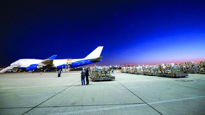 «دبي الإنسانية» تقدّم 56.8 طناً مساعدات طبية إلى غزة