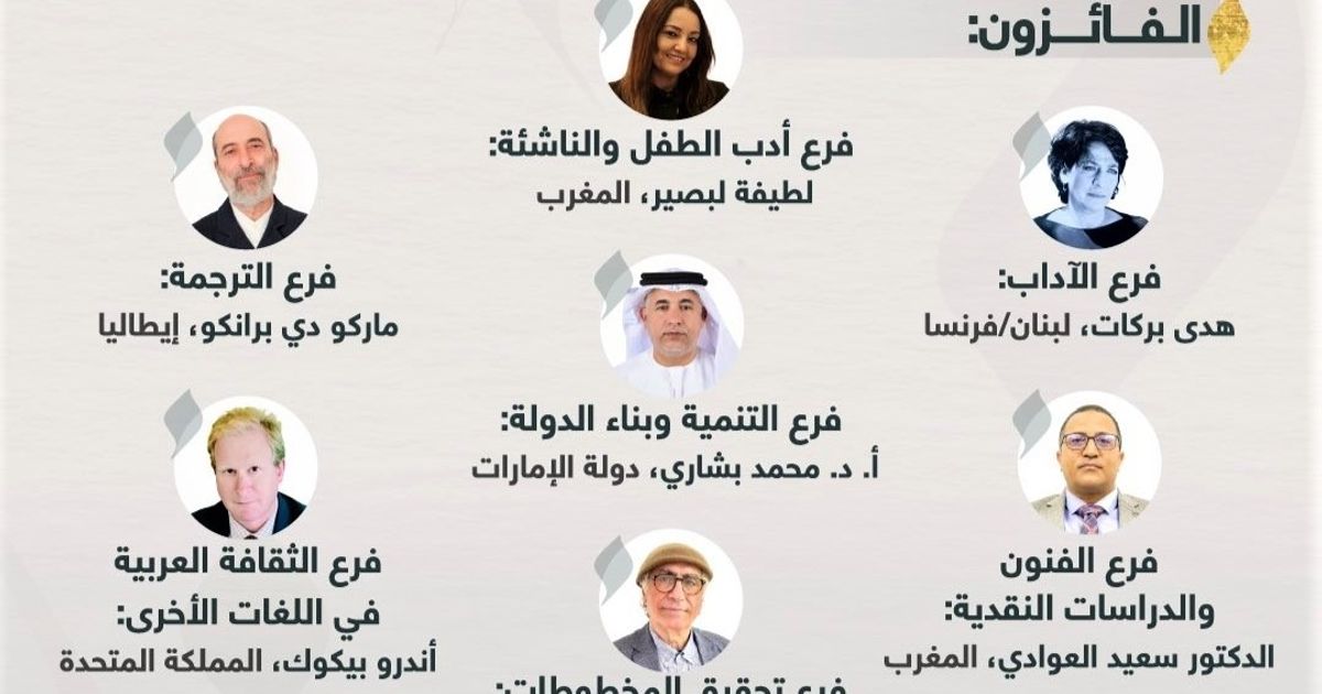 7 فائزين بجائزة “زايد للكتاب”وموراكامي شخصية العام