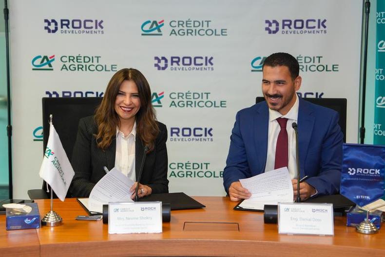 بنك كريدي اجريكول مصر يوقع بروتوكول تعاون لتمويل عقاري حر مع شركة «Rock Developments»