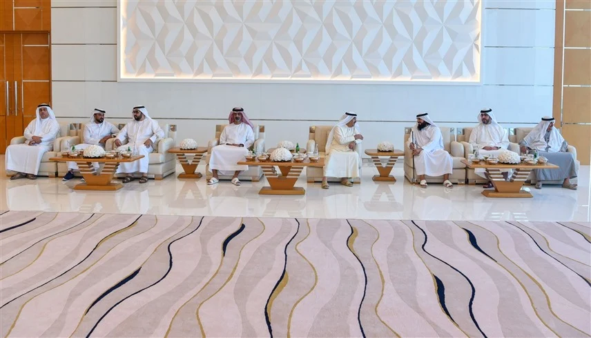 عقد قران ولي عهد أم القيوين على كريمة محمد بن حمدان بن حمدان آل نهيان