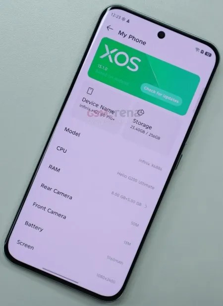 Infinix Hot 60 Pro+ يتفوق ببطارية أكبر وجسم أخف من Galaxy S25 Edge