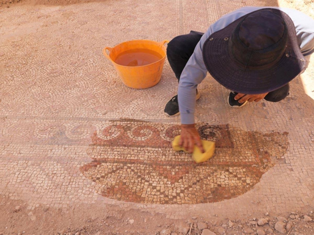 اكتشاف فسيفساء تعود إلى 1500 عام في ولاية ماردين التركية