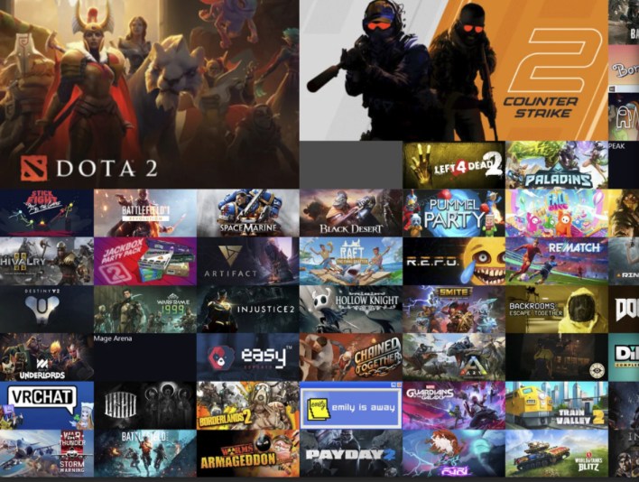 أداة ويب مفتوحة المصدر تتيح إنشاء ملصق لمكتبة Steam مُرتب حسب مدة اللعب