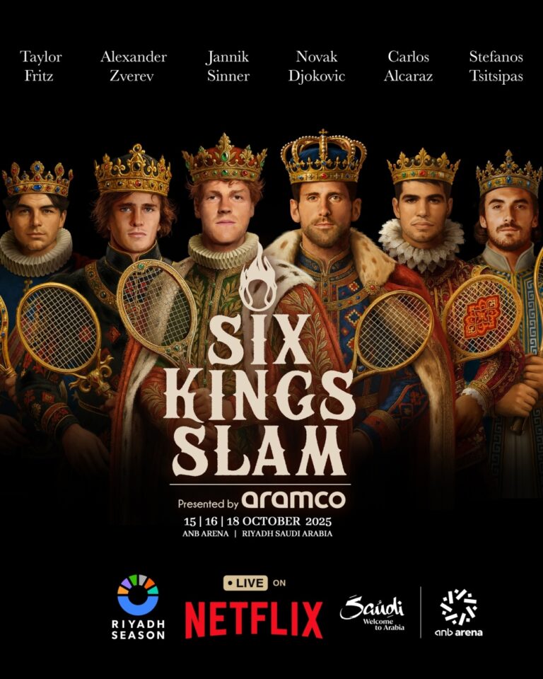 انطلاق بطولة "six kings slam" غدًا بمشاركة عمالقة التنس العالميين