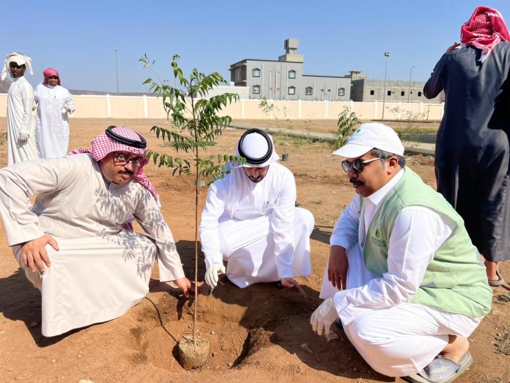 ”الجموم“ تطلق موسم التشجير ب 1000 شتلة دعماً لـ ”السعودية الخضراء“