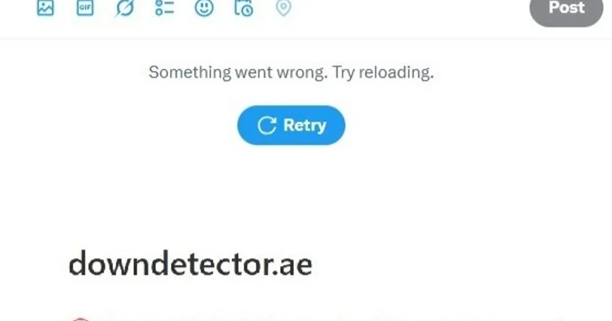 خلل تقني يعطل خدمات منصات إكس وDowndetector