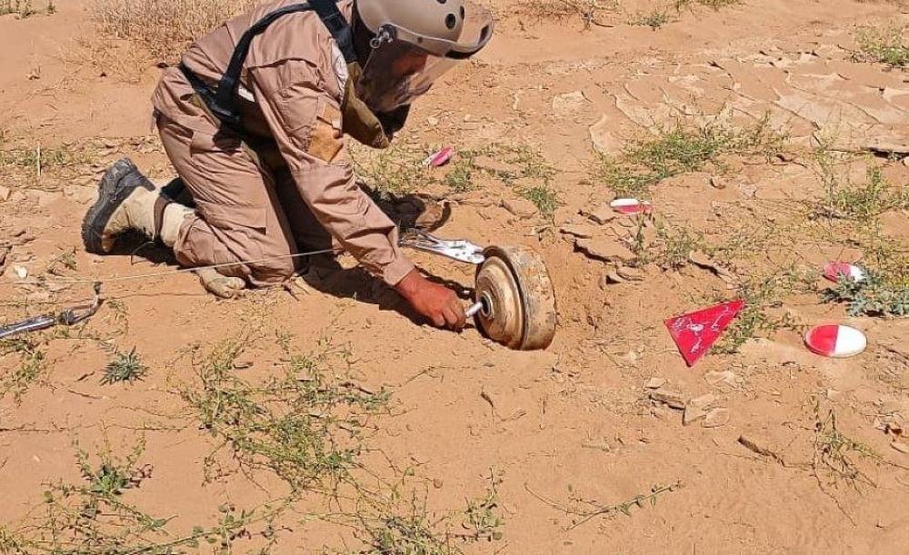 “مسام” ينزع 1044 لغمًا من الأراضي اليمنية خلال 7 أيام
