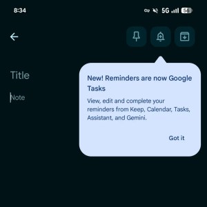 جوجل تبدأ في دمج Tasks داخل Google Keep تدريجيًا وبشكل موسّع