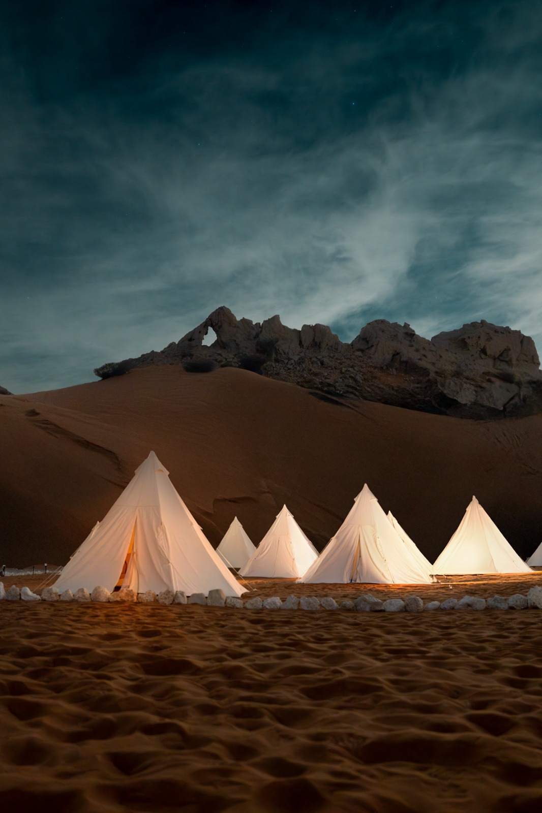 منتزه مليحة الوطني يستقبل عام 2026 بتجربة ليلية صحراوية بعنوان "عام جديد تحت النجوم"