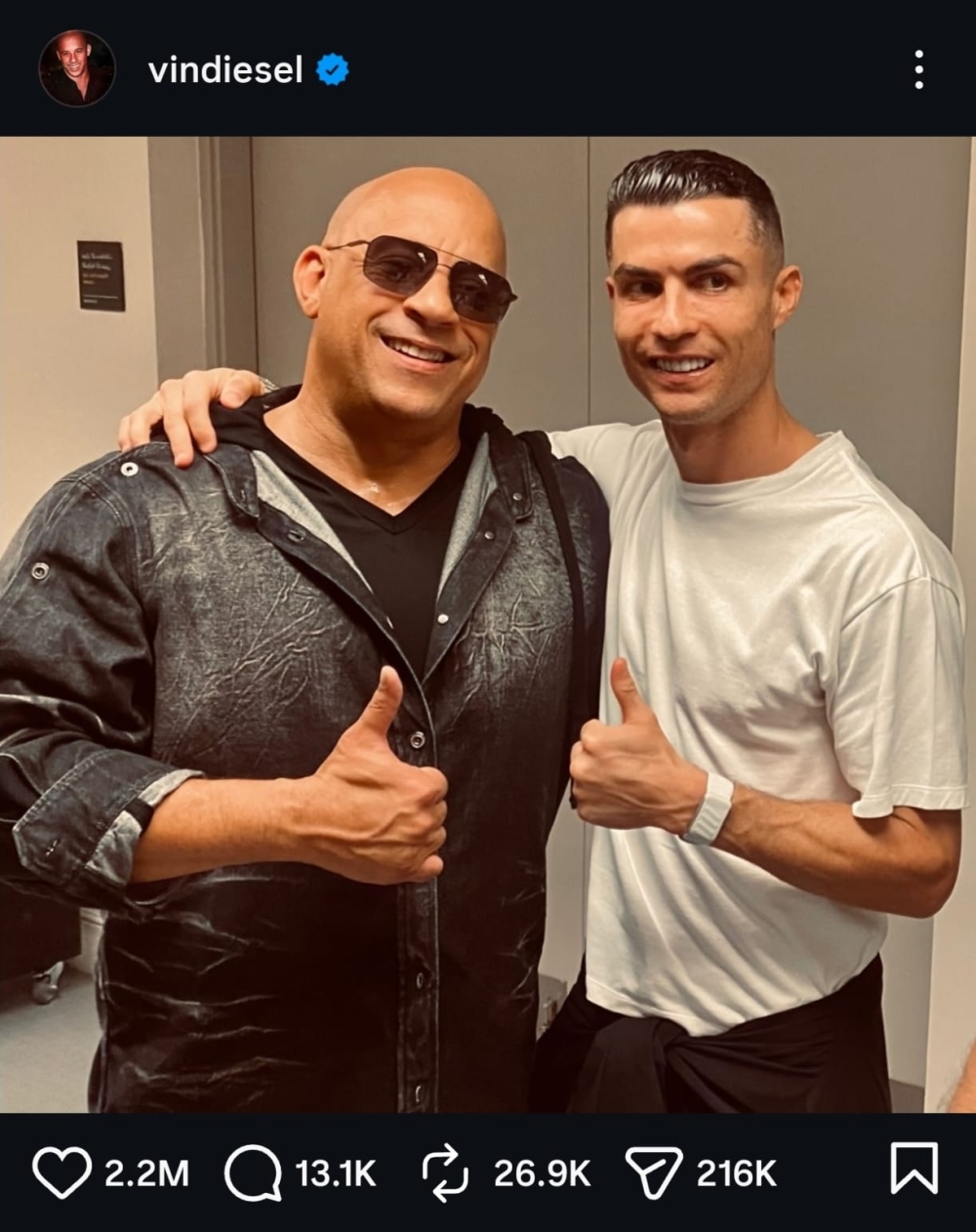 هل يظهر رونالدو في “FAST & FURIOUS 11″؟ “فين ديزل” يشعل التكهنات