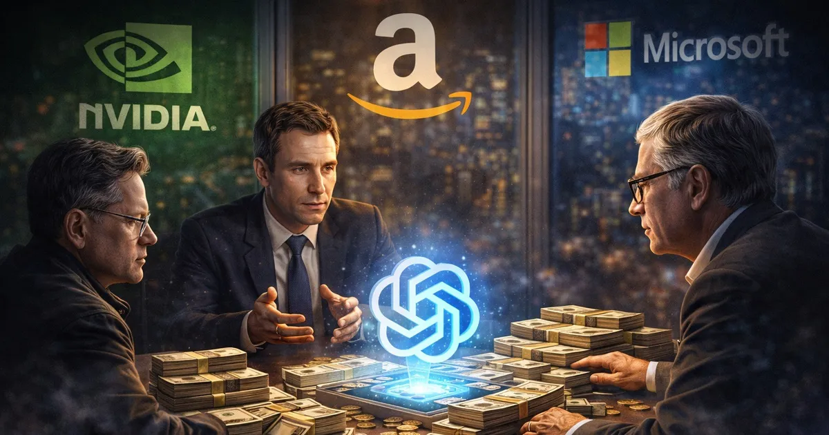 إنفيديا ومايكروسوفت وأمازون تدرس استثمار 60 مليار دولار في OpenAI