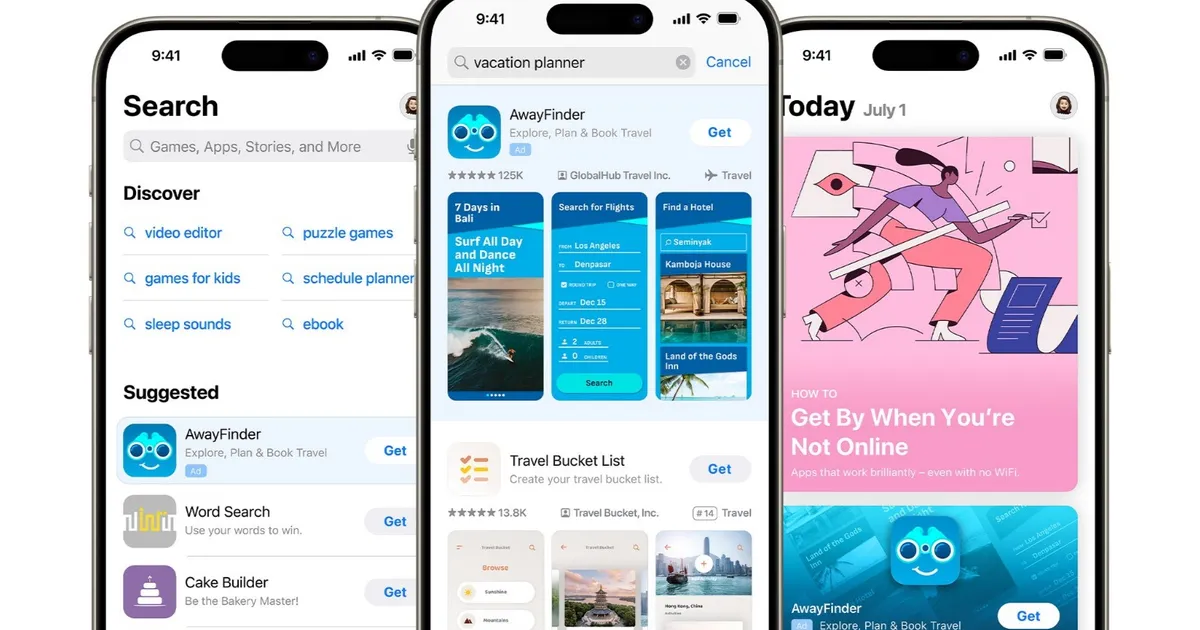 أبل توسّع الإعلانات داخل نتائج البحث في متجرها للتطبيقات
