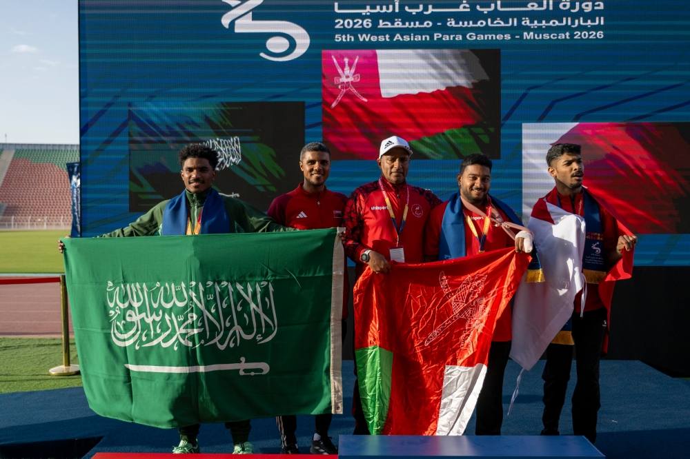 21 ميداليات سعودية في افتتاح دورة ألعاب غرب آسيا البارالمبية الخامسة