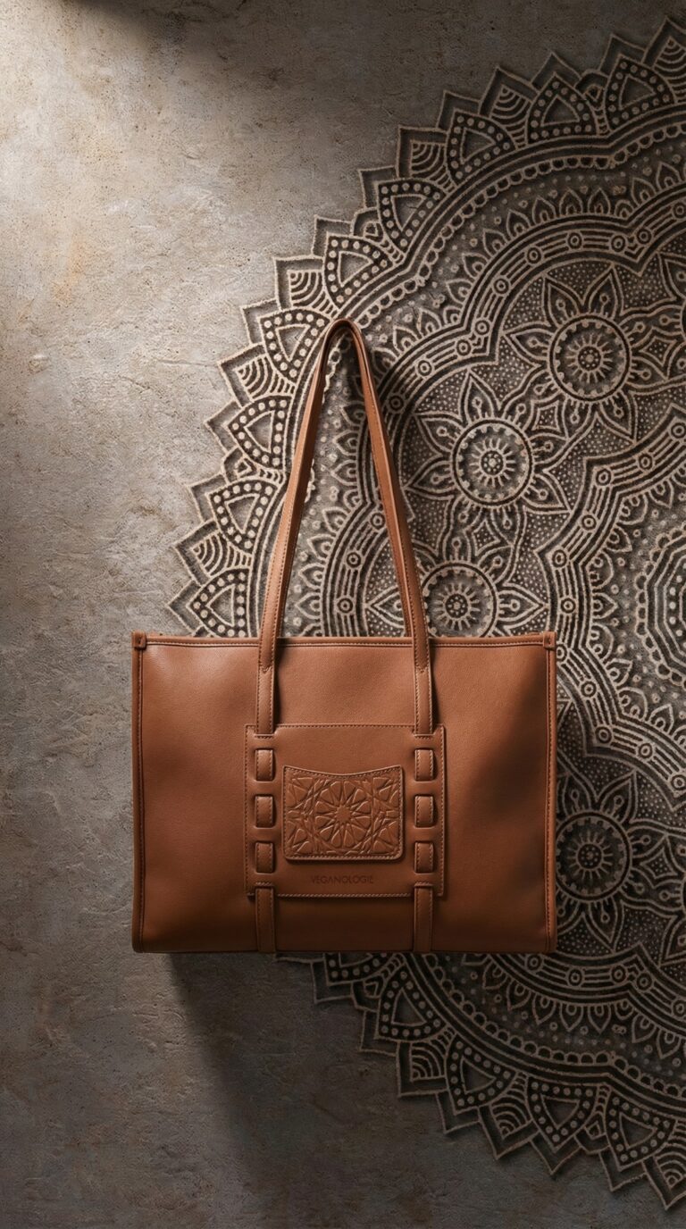 اكتشفي مجموعة حقائب ‏‎ Veganologieالجديدة... لقاء التراث المعماري والهندسة المعاصرة والحرفية ‏الواعية