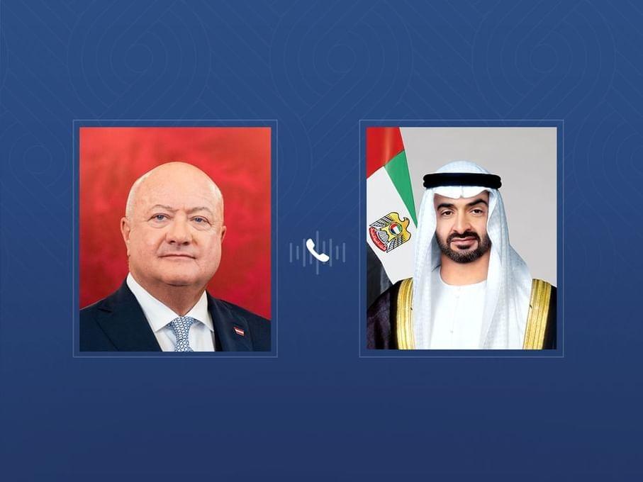 رئيس الدولة يتلقى اتصالاً هاتفياً من مستشار النمسا بحثا خلاله تداعيات التصعيد العسكري على أمن واستقرار المنطقة