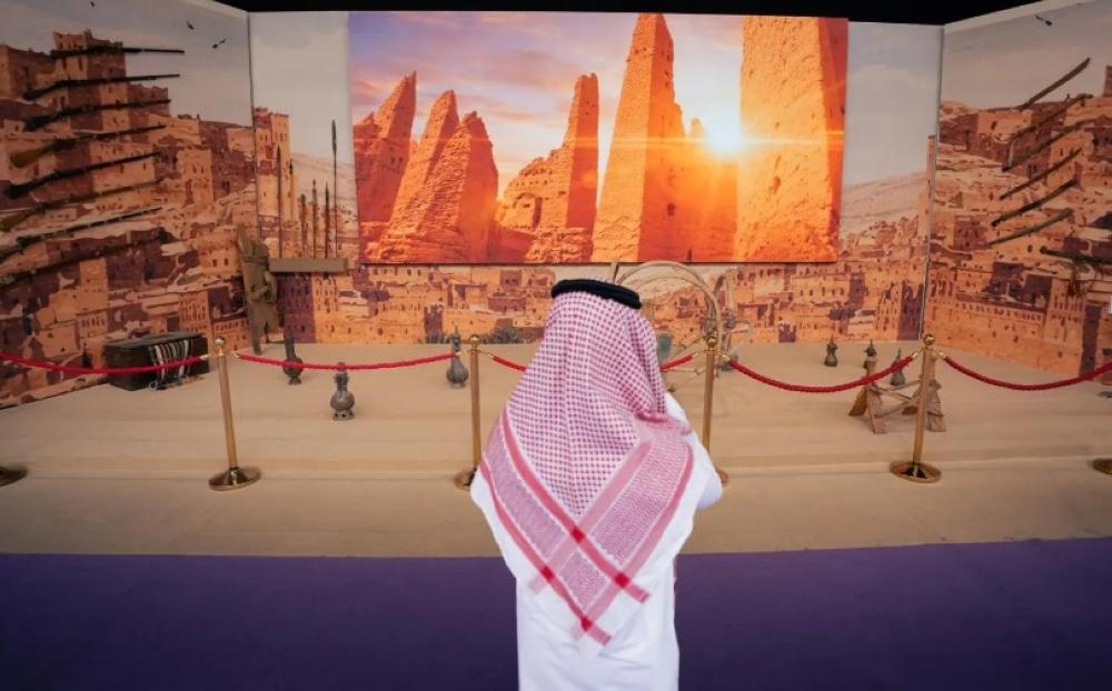 بالصور.. عرض تاريخي وثقافي للمملكة بمهرجان الثقافات والشعوب