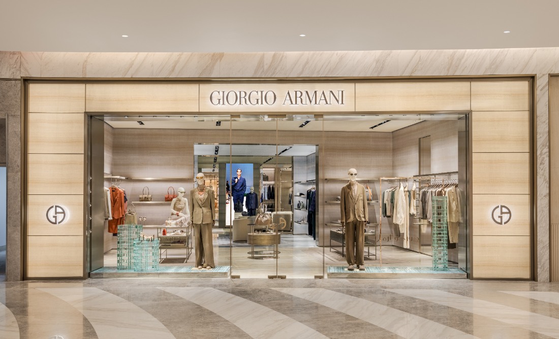 افتتاح بوتيك جورجيو أرماني‎ GIORGIO ARMANI ‎الجديد في مركز المملكة الرياض