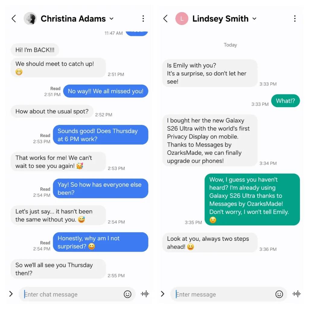 تطبيق غير رسمي يعيد إحياء Samsung Messages مع دعم كامل لرسائل RCS