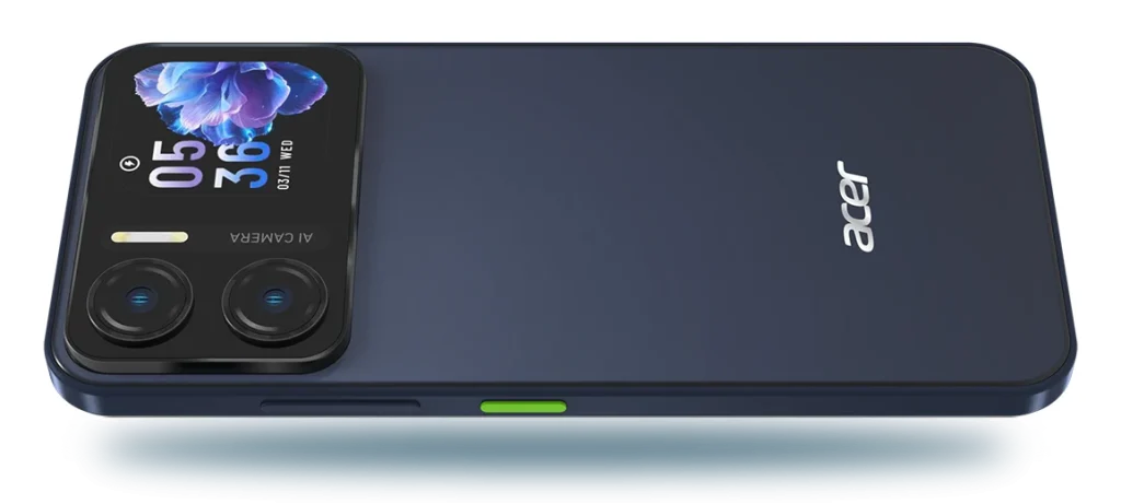 Acer تكشف عن هاتف ذكي جديد مزود بشاشة خلفية