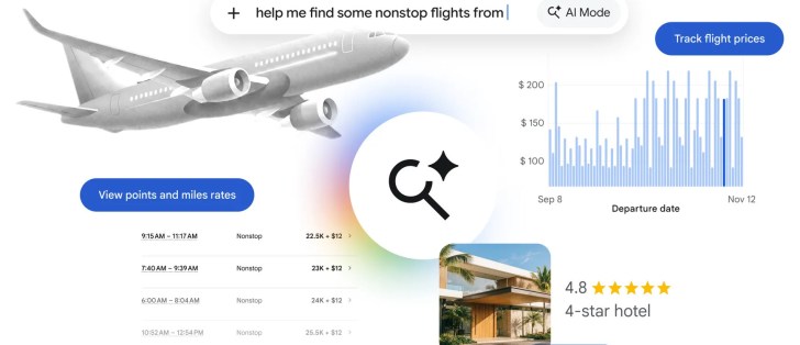 بحث جوجل يوسّع قدرات AI Mode لمتابعة أسعار الرحلات وحجز الفنادق تلقائيًا