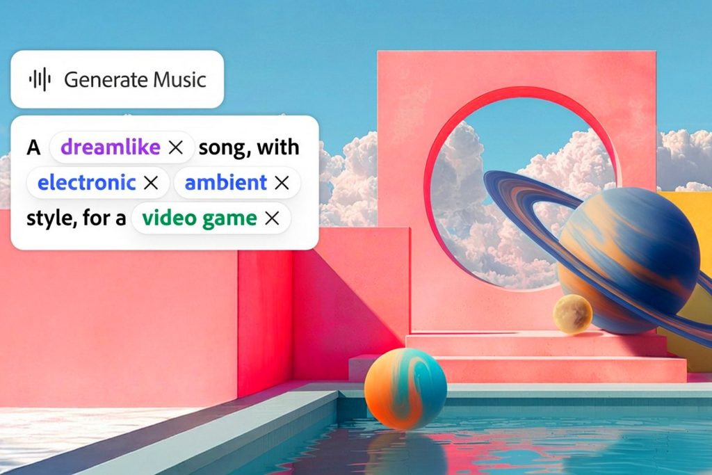 Adobe Firefly يتحول إلى استوديو صوتي متكامل لإنشاء الموسيقى والأصوات والمؤثرات بالذكاء الاصطناعي!