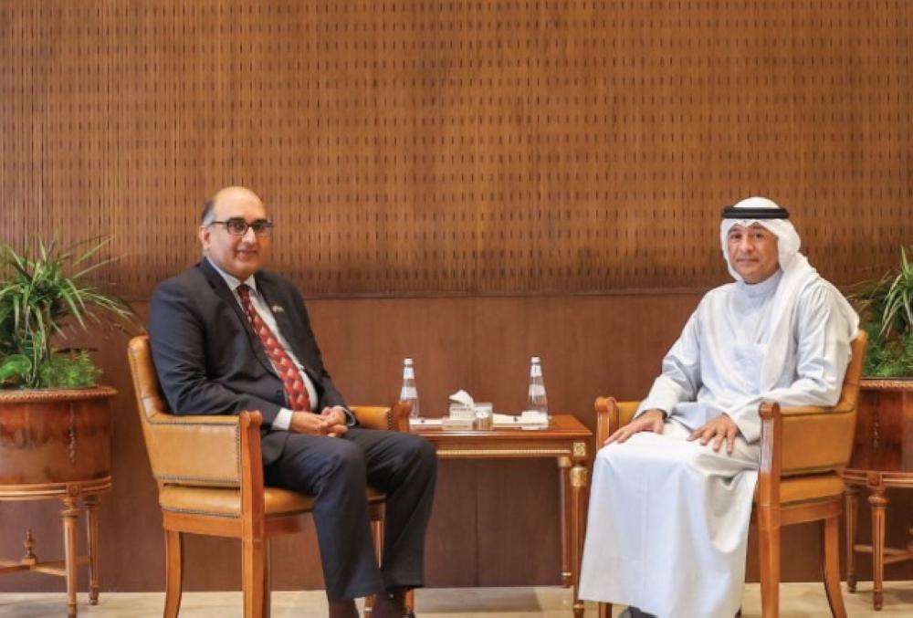 البديوي يبحث مع سفيري الهند وجورجيا تعزيز العلاقات والتعاون