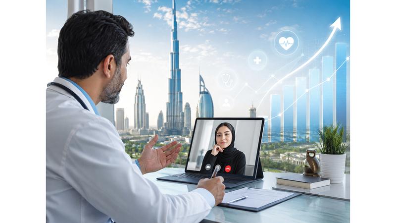 %220 نمواً في «التطبيب عن بُعد» بـ «دبي الصحية»