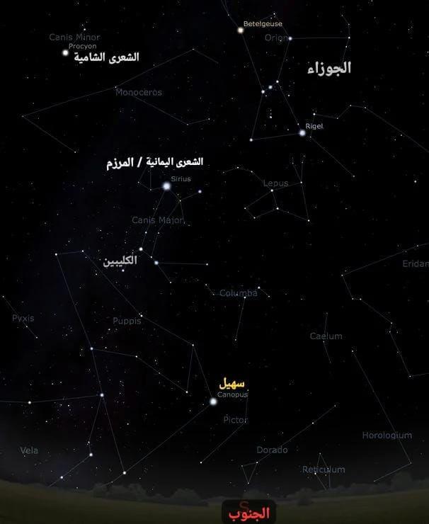 يبشر ببدء انخفاض الحرارة.. طلوع النجم «سهيل» يبدأ 24 أغسطس في الإمارات والجزيرة العربية
