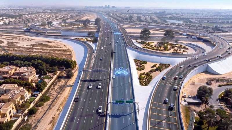 «طرق دبي» تفتتح جسراً على تقاطع «القدرة» مع شارع زايد بن حمدان