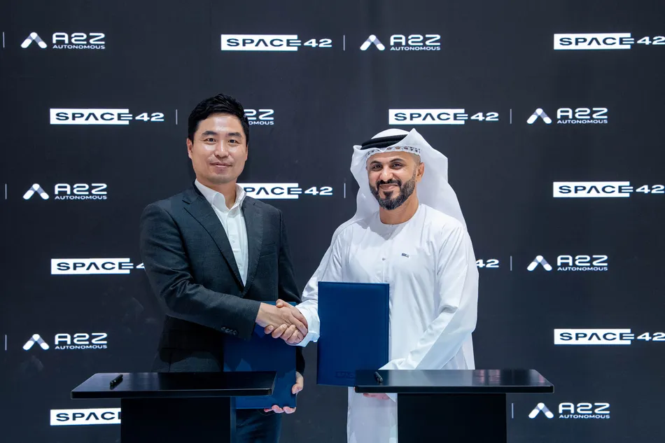 “سبيس 42″ و”أوتونوموس A2Z” توقعان اتفاقية بقيمة 7 ملايين دولار لنشر حلول التنقّل الذاتي في دولة الإمارات
