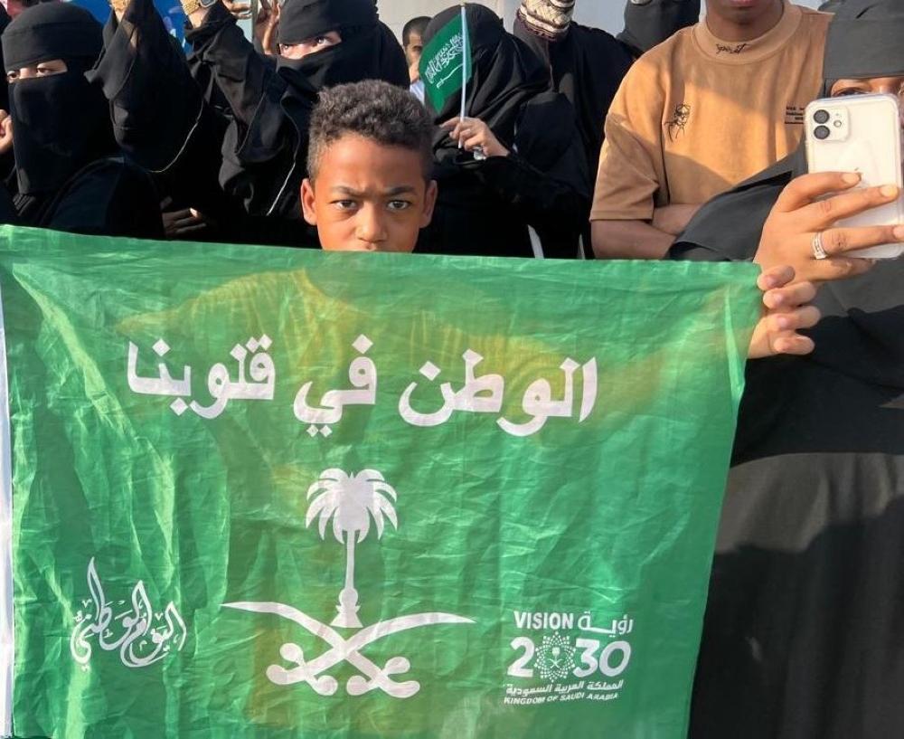 أجواء اليوم الوطني على الواجهة البحرية بجدة.. فرحة الأهالي