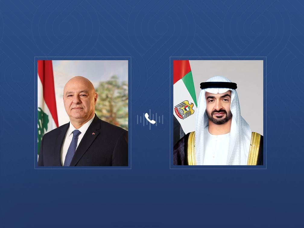 رئيس الدولة والرئيس اللبناني يبحثان هاتفياً العلاقات الأخوية والتطورات في المنطقة