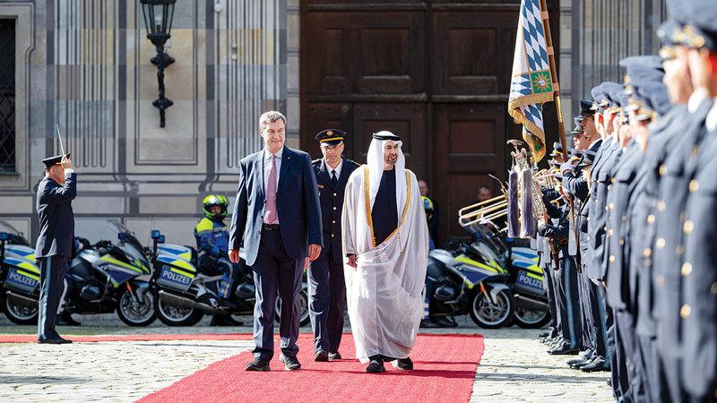 رئيس الدولة ورئيس حكومة بافاريا يبحثان تعزيز علاقات التعاون