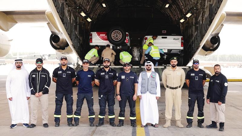 تنفيذاً لتوجيهات رئيس الدولة.. بعثة إغاثية تغادر إلى نيبال لدعم متضرري الفيضانات