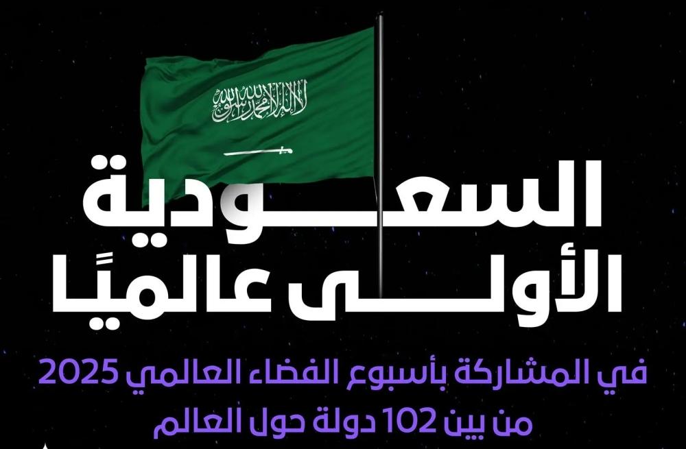 تقرير WSWA: المملكة تتصدر دول العالم المشاركة في أسبوع الفضاء